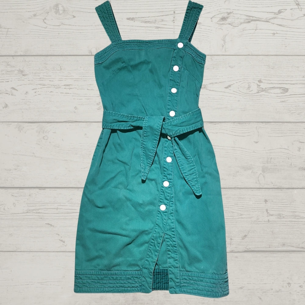 Anthropologie Maeve Elizabeth Green Dress - Picture 2 of 10